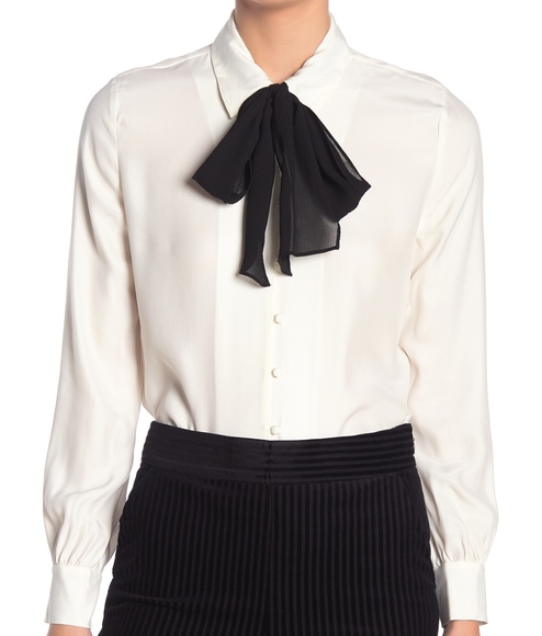 Frame Denim Tops - FRAME

True Bow Detail Silk Blouse

S